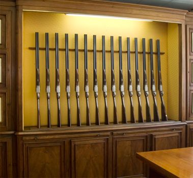 The gun cabinet.