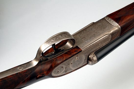 Ugartechea Model 1030 sidelock shotgun: detail 3 of 4