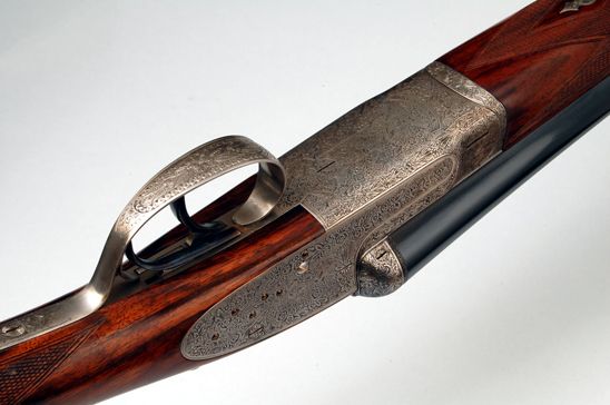 Ugartechea Model 1042 sidelock shotgun: detail 3 of 4