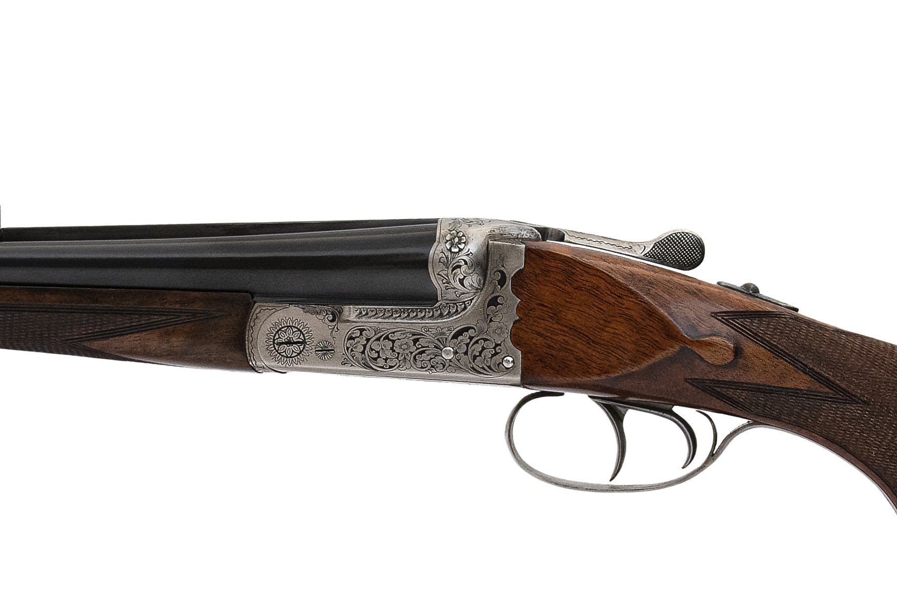 Model 3 boxlock double rifle in 8×57 JRS.