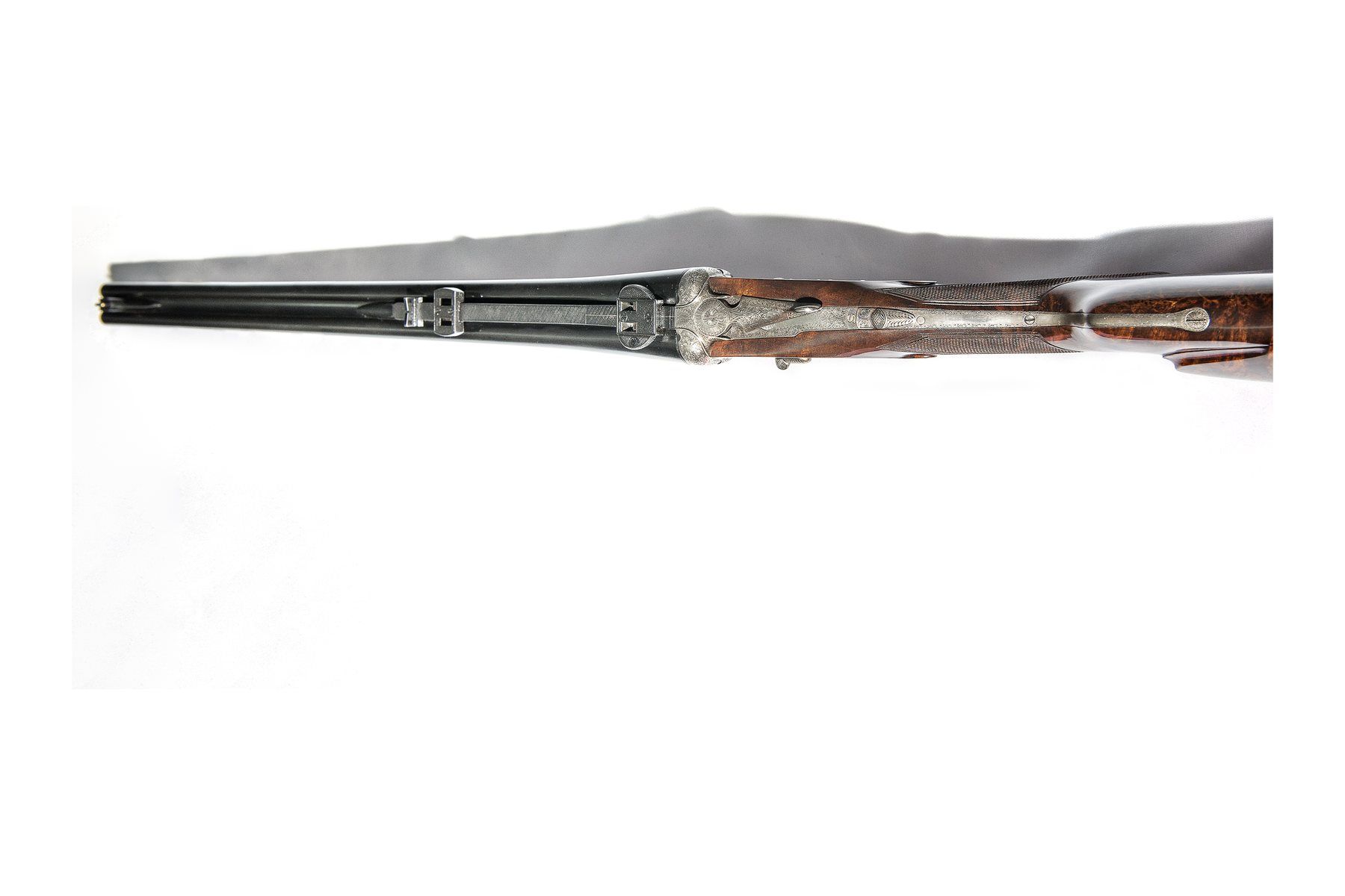 Model V from above: express sights on the quarter rib.